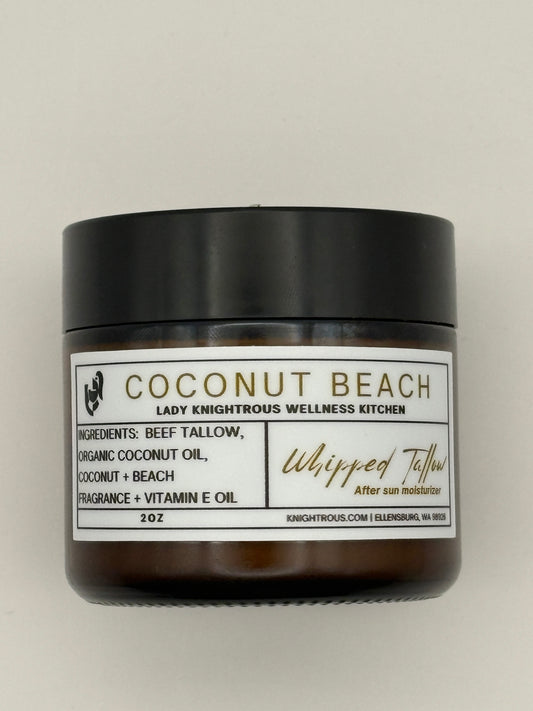 Coconut Beach Whipped Tallow: After Sun Moisturizer
