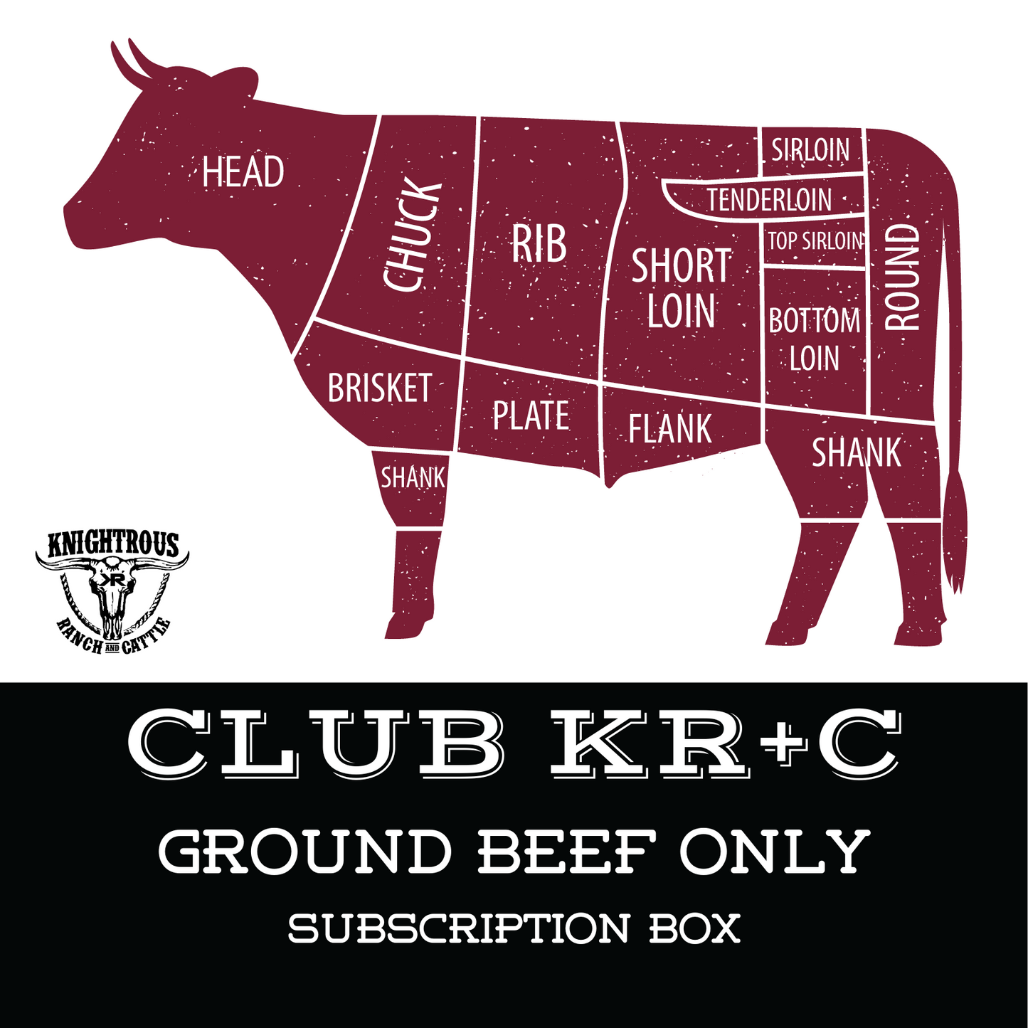 BOX: SUBSCRIPTION CLUB KR+C GROUND BEEF ONLY BOX