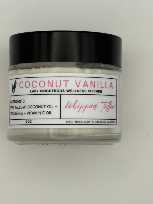 Coconut Vanilla Whipped Tallow